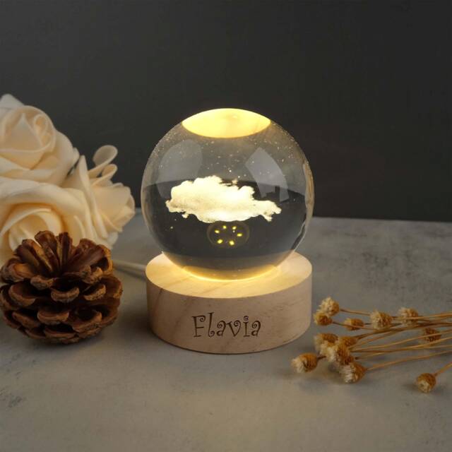 Custom Clouds Night Light With Name, Baby Bedroom Light, Cute Room Decor, Lamp, Nursery Newborn Gift - image 1