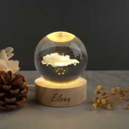 Custom Clouds Night Light With Name, Baby Bedroom Light, Cute Room Decor, Lamp, Nursery Newborn Gift - thumbnail 3
