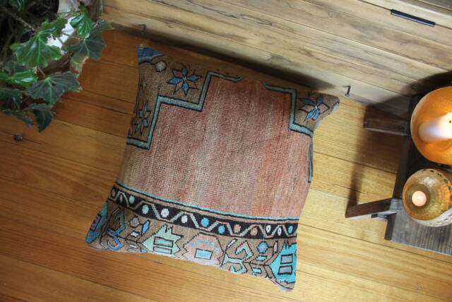 60cm - 24Inch Vintage Carpet Cushion Cover Handwoven Large Floor Sofa Pillow - image 1