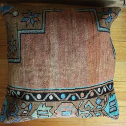 60cm - 24Inch Vintage Carpet Cushion Cover Handwoven Large Floor Sofa Pillow - thumbnail 2