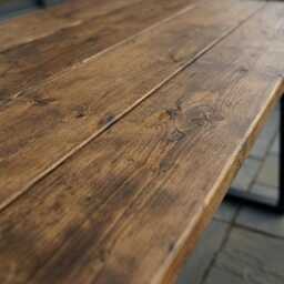 Rustic Slatted Outdoor Table - thumbnail 2