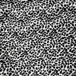 Dalmatian Print Fabric Footstool - Mahogany Legs Coffee Table Ottoman - thumbnail 2