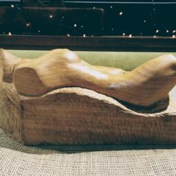 The Girl With The Knot Tattoo. A Wooden Sculpture - thumbnail 3