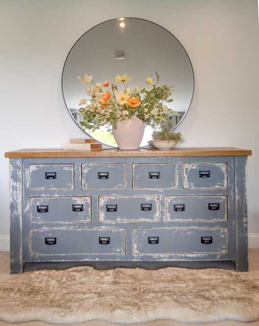 Large Industrial/Farmhouse Style Apothecary Chest Of Drawers - image 1