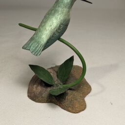 Broad-Tailed Hummingbird Hand Carved Wooden Bird - thumbnail 2
