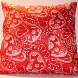 12x12 Valentine's Day Hearts Abound Pillow - thumbnail 2