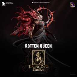 Rotten Queen - Cursed Valkyrie Souls-Like Dark Fantasy Malenia Resin Figure 16K - thumbnail 1