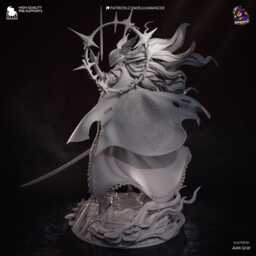 Rotten Queen - Cursed Valkyrie Souls-Like Dark Fantasy Malenia Resin Figure 16K - thumbnail 4