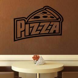 Pizza Wall Decal Pizzeria Window Decor T592 - thumbnail 1