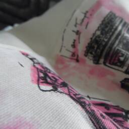 Tres Chic Black.pink.green.natural Pillow Cover.slipcover.toss Pillow.throw Pillow.gift For Her.paris.accent Pillows.world Travel.travel - thumbnail 2