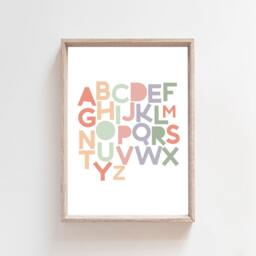3 Playroom Prints, Alphabet & Numbers Wall Art, Rules, Girls Nursery Boys Decor - thumbnail 3