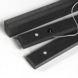 Poster Rail Din A 4 - 21 cm Walnut - Din 0, 1, 2, 3, A4, A5, A6 Magnetic Gift With Magnets Wooden Frame Picture - thumbnail 4
