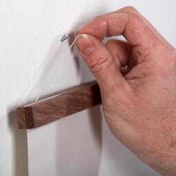 Poster Rail Din A 4 - 21 cm Walnut - Din 0, 1, 2, 3, A4, A5, A6 Magnetic Gift With Magnets Wooden Frame Picture - thumbnail 3