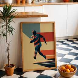 Rugby Wall Art Print - Modern Sports Illustration Poster Union Artwork Bold Graphic D??cor Gift For Fan - thumbnail 2
