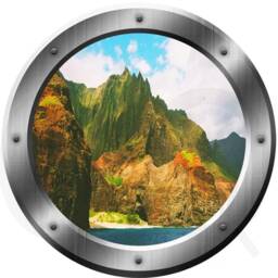 Nature Scene Wall Decal Porthole Window 3D Sticker - Vwaq Sp39 - thumbnail 2