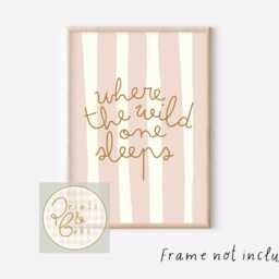 Set Of 3 Pretty Dusty Pink Safari Animal Prints, Perfect For A Nursery, Bedroom Or Playroom - Prints Only - thumbnail 3