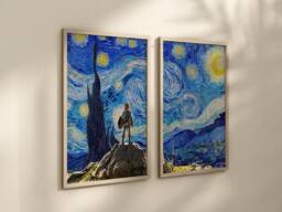 Zelda Poster, Framed Wall Art Set Of 2 Gaming Prints, Gamer Gift, Classic Video Games, Legend Breath The Wild, Games Room Decor - thumbnail 1