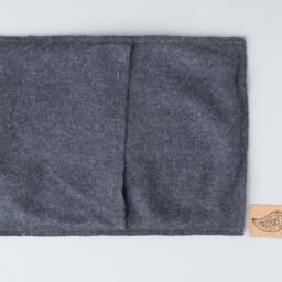 Cork Leather Pillow Cover With Burel - Portuguese Boiled Wool Fabric. Eco-Friendly Cushion Case, Farmhouse Sustainable Design Gift - thumbnail 4