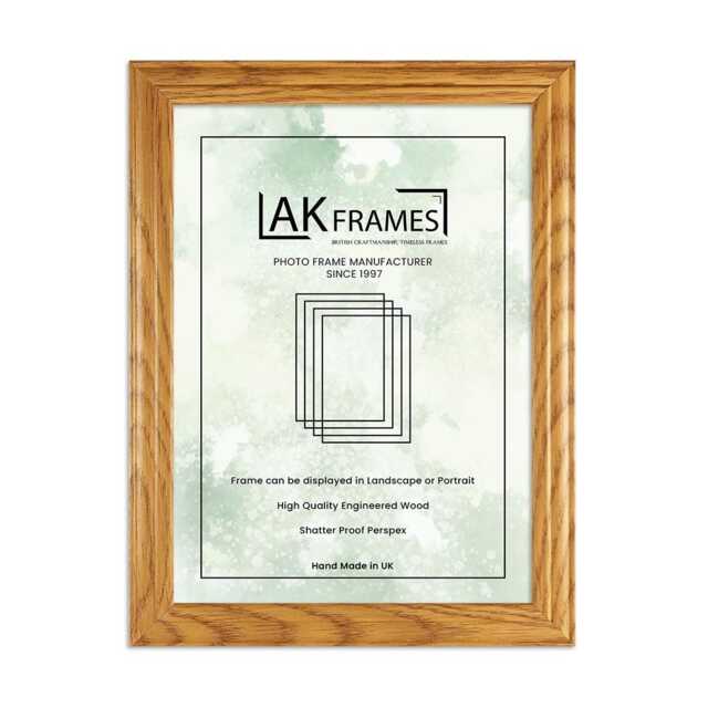 A1 A3 A4 A2 Oak Picture Frame - Walnut Rosewood & Country Pint Frames Classic Colourful Wall Art Gift For New Mom - image 1