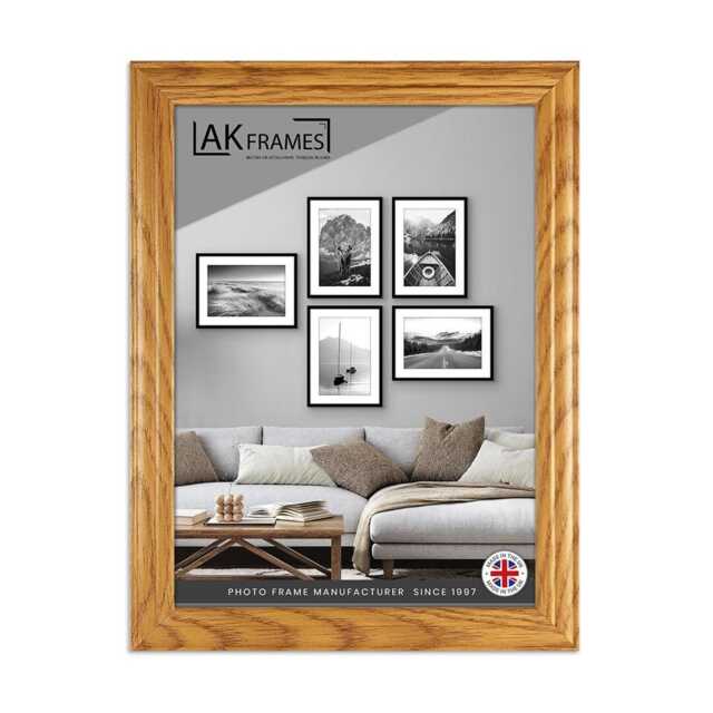 A1 A3 A4 A2 Oak Picture Frame - Walnut Rosewood & Country Pint Frames Classic Colourful Wall Art Gift For New Mom - image 1