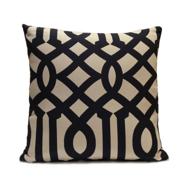 Dark Navy Blue/Black/Khaki Beige Pillow Cover, Decorative Throw Cushion Pillowcase, Accent Pillow, Cotton Blend - image 1