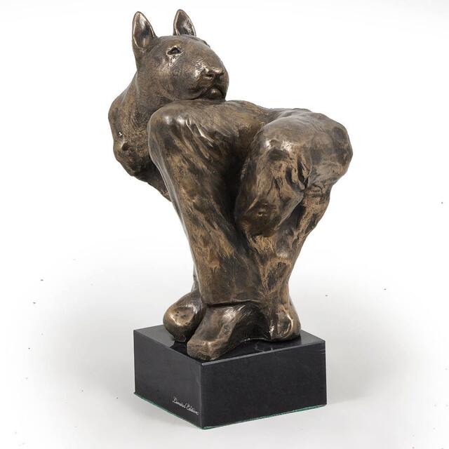 Bull Terrier - On Knee, Dog Marble Statue, Limited Edition, Artdog. Made Of Cold Cast Bronze. Solid, Perfect Gift. Limited Edition - image 1