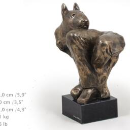 Bull Terrier - On Knee, Dog Marble Statue, Limited Edition, Artdog. Made Of Cold Cast Bronze. Solid, Perfect Gift. Limited Edition - thumbnail 4