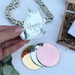Chinchilla Memorial Gift, Christmas Tree Chinchilla Decoration, Sympathy Pet Lover Gift - thumbnail 2