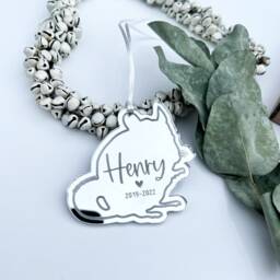 Chinchilla Memorial Gift, Christmas Tree Chinchilla Decoration, Sympathy Pet Lover Gift - thumbnail 4