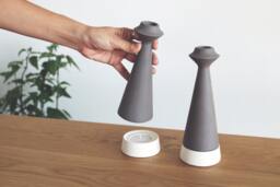 Ceramic Candle Holder, Basalt Candlesticks, Taper Holder Modern, Candles Ceramics, Minimalist, Candlestick Scandinavian