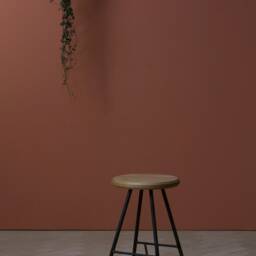 Konk ??? Huffer N Stool [Three Heights] Steel & Oak/Bar Chair - thumbnail 2