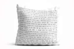 Anniversary Gifts, Song Lyric Pillow, 1st Anniversary, 2nd Gifts For Boyfriend, Wife Gift, 50Th Anniversary Cotton Gift - thumbnail 1