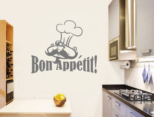 Bon Appetit Wall Sticker, Appetit Decal, Kitchen Decor, Art, Stickers - image 1