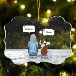 Personalised Pet Christmas Bauble, Gift, Custom Dog Memorial Ornament, Remembrance Cat Memorial, Loss Sympathy Gift - thumbnail 1