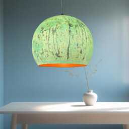 Green Patina Copper Dome Pendant Light Rustic Modern Kitchen Island Lighting