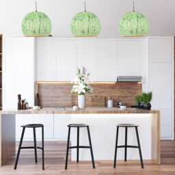 Green Patina Copper Dome Pendant Light Rustic Modern Kitchen Island Lighting - thumbnail 4
