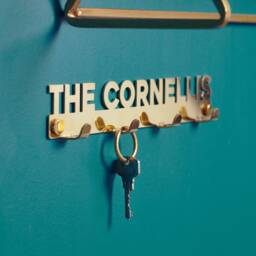 Personalised Solid Brass Family Name Key Hook, New Home Gift - thumbnail 3