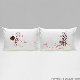 Knitter Gift Knitting Gifts Couples Anniversary Wedding Valentines Day For Crocheter His Hers Boldloft Couple Pillowcases - thumbnail 2