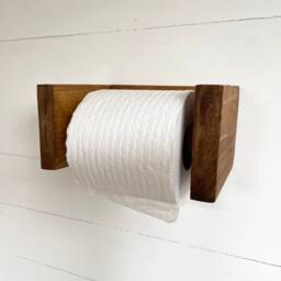 Reclaimed Wooden Toilet Roll Holder - thumbnail 3