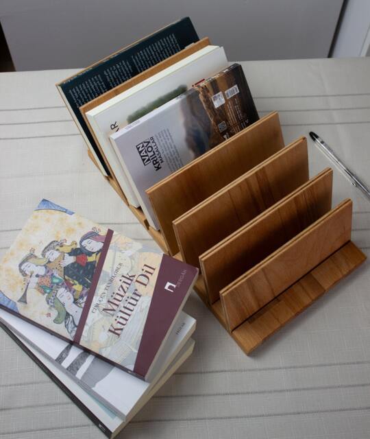 Wooden Book Holder, Bookmark Personalized Stand, Mini Bookshelf, Bookcase, Bookshelves - image 1