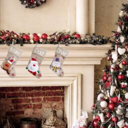 Personalised Christmas Stocking - Stocking Santa Snowman Eve -Santa - thumbnail 2
