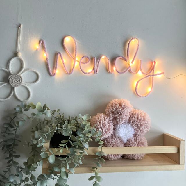 Name Sign Night Light - Personalized Wall Hanging For Nursery Or Kids Room Decor - image 1