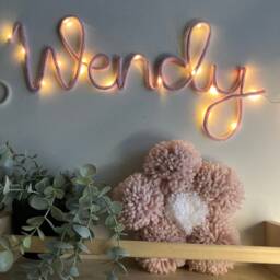 Name Sign Night Light - Personalized Wall Hanging For Nursery Or Kids Room Decor - thumbnail 2