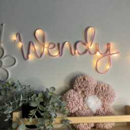 Name Sign Night Light - Personalized Wall Hanging For Nursery Or Kids Room Decor - thumbnail 3