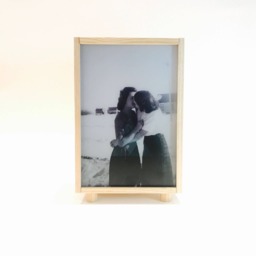 Lovely Wooden Light Box With Original Collage, Handmade Led Lightbox, Vintage Collage Art, Box, Warm Night Light, Lamp. #girls - thumbnail 2