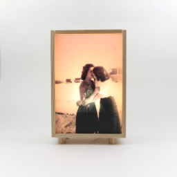 Lovely Wooden Light Box With Original Collage, Handmade Led Lightbox, Vintage Collage Art, Box, Warm Night Light, Lamp. #girls - thumbnail 1