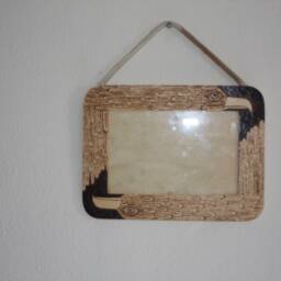 Wooden Photo Frame Eagle Pyrographed - thumbnail 4
