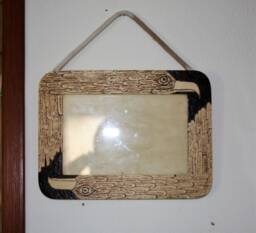 Wooden Photo Frame Eagle Pyrographed - thumbnail 1