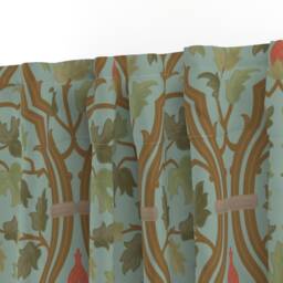 Renaissance Vine Curtain Panel - Victorian Gothic Medieval Arts & Crafts Custom Forest Serpentine 2 By Muhlenkott - thumbnail 3
