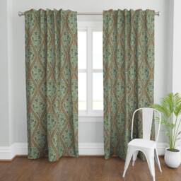 Renaissance Vine Curtain Panel - Victorian Gothic Medieval Arts & Crafts Custom Forest Serpentine 2 By Muhlenkott - thumbnail 2